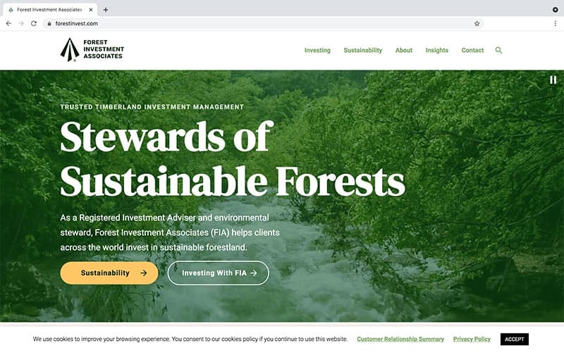 Forest Investment Associates Website