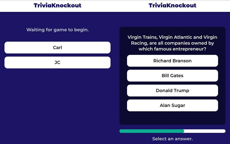 Trivia Knockout Design
